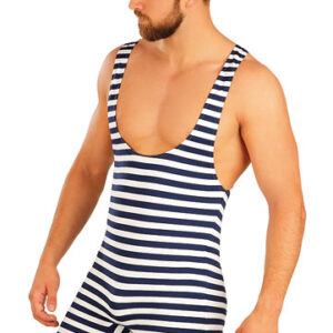 Pánské retro plavky s kšandami Litex 50500