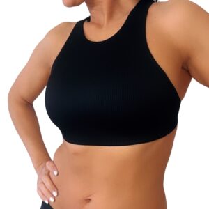 Dámské plavky Calvin Klein Q61212 HIGH NECK bralette