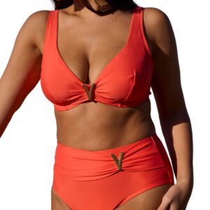 Dámské plavky Sans Complexe 78AAO44 68QAO44 oranžové