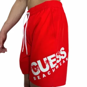 Pánské kraťasy GUESS F5GT27 červené